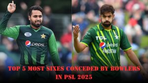 Most Sixes Conceded by Bowlers in PSL 2025